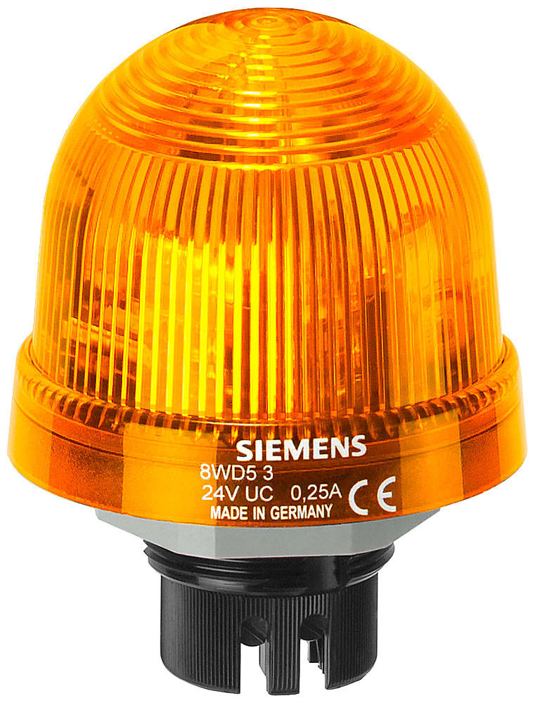 SIEMENS - SIE8WD53205AD Luce di segnalazione, elemento luce fissa, LED, UC 24 V, colore giallo
