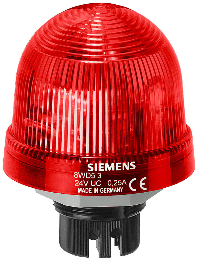SIEMENS - SIE8WD53205AB Luce di segnalazione, elemento luce fissa, LED, UC 24 V, colore rosso