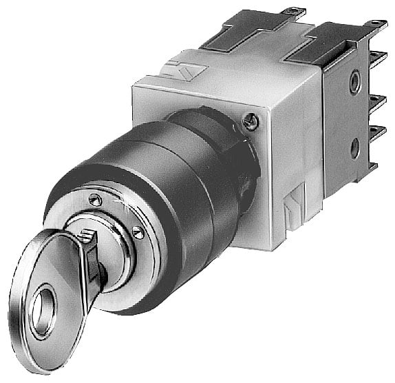 SIEMENS - SIE3SB22024LB01 Selettore a chiave CES, 16 mm, rotondo, in plastica
