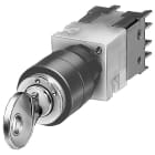 SIEMENS - SIE3SB22024LA01 Selettore a chiave CES, 16 mm, rotondo, in plastica