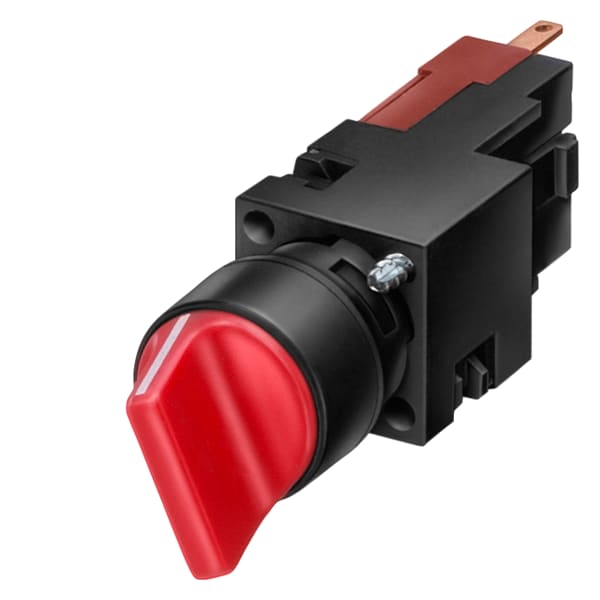SIEMENS SIE3SB22022AC01 SEL. LEVA 2POS. PERM. ROSSO 1L 16MM