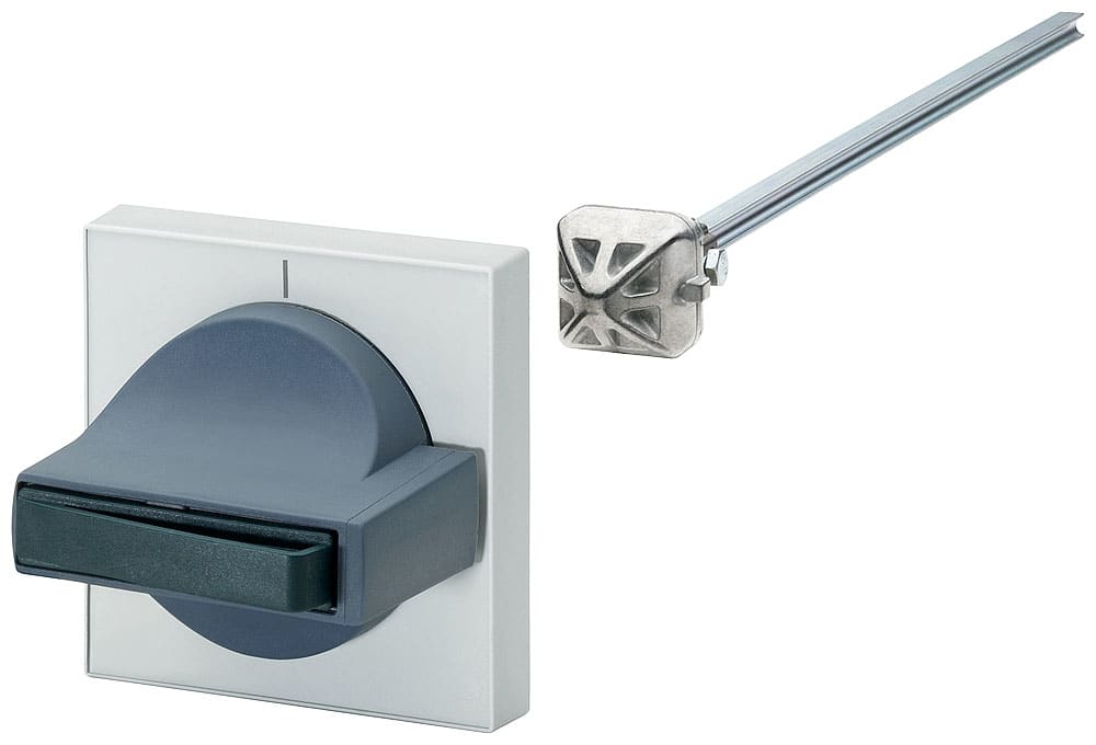 SIEMENS - SIE8UC71111BB10 Comando porta 8UC7, operatore colore grigio scuro/blu verde Basic, mostrina frontale colore grigio chiaro