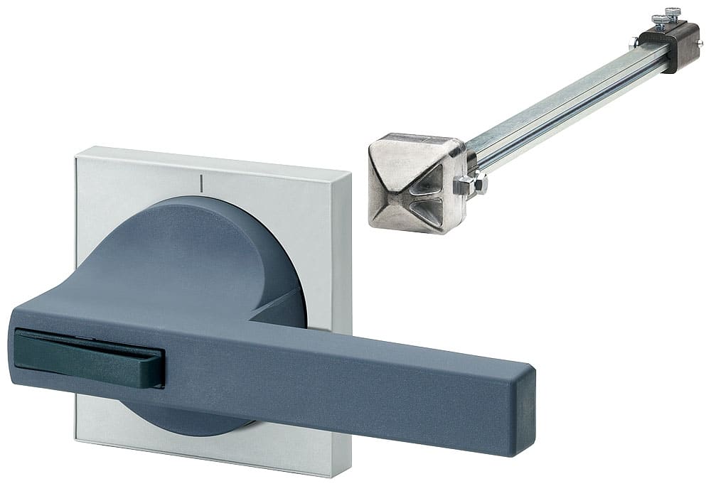 SIEMENS - SIE8UC73141BB44 Comando porta 8UC7, operatore colore grigio scuro/blu verde Basic, mostrina frontale colore grigio chiaro