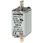 SIEMENS - SIE3NE10202 Cartuccia fusibile SITOR, con contatti a coltello, NH00, In: 80 A, gR, Un AC: 690 V