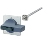 SIEMENS - SIE8UC72621BB20 Comando porta 8UC7, operatore colore grigio scuro/blu verde Basic, mostrina frontale colore grigio chiaro