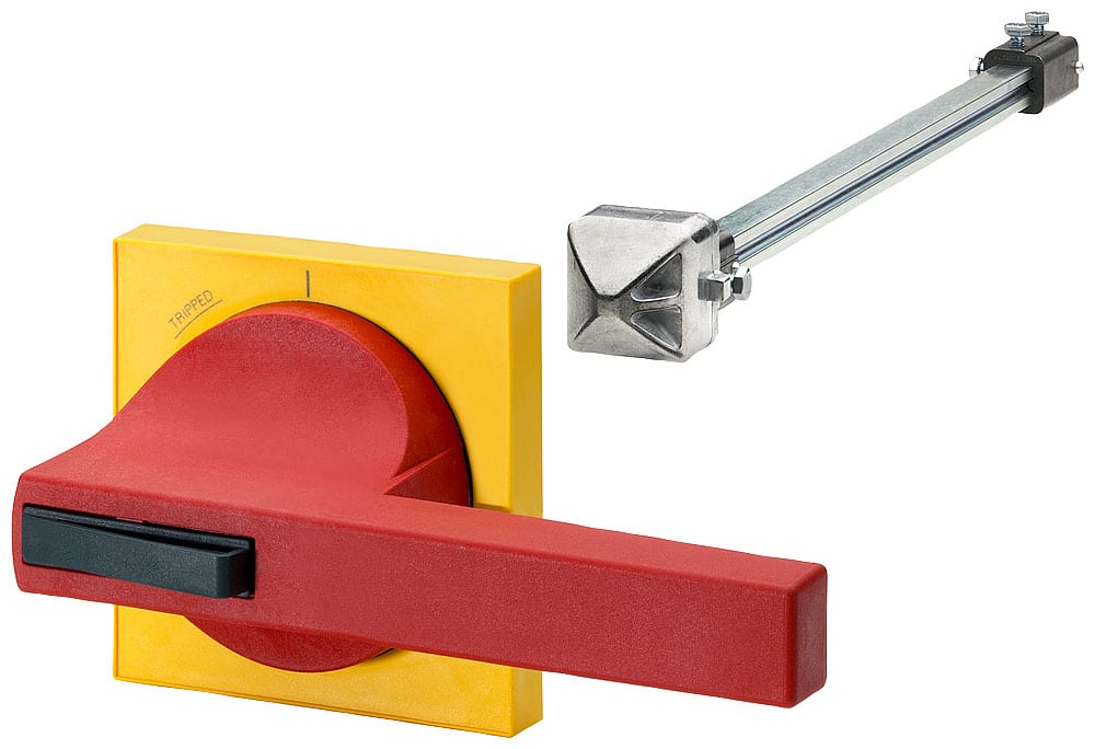 SIEMENS - SIE8UC73243BB44 Comando porta 8UC7, operatore colore rosso/blu-verde Basic, mostrina frontale colore giallo