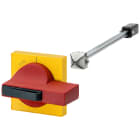 SIEMENS - SIE8UC72628BD26 Comando porta 8UC7, operatore colore rosso, mostrina frontale colore giallo, con compensazione della tolleranza ridotta