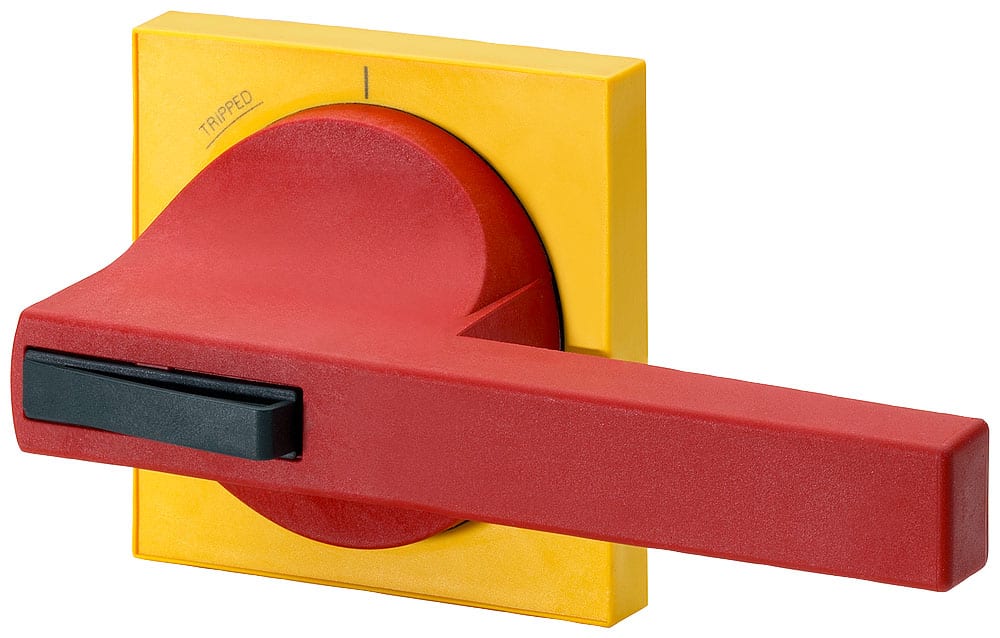 SIEMENS - SIE8UC73208BD Operatore 8UC7 con mostrina frontale, operatore colore rosso, mostrina frontale colore giallo parte di ricambio