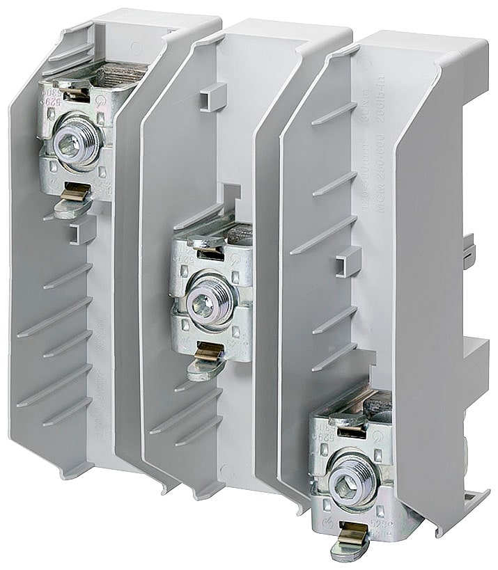 SIEMENS - SIE8US19412AA04 Set di morsetti di collegamento, a 3 poli per sbarre piatte fino a 32x 20 mm