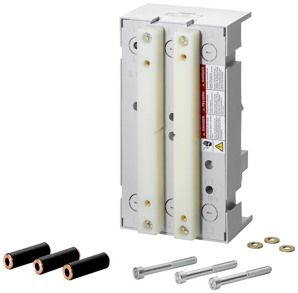 SIEMENS - SIE8US12134AQ03 Adattatore per sbarre collettrici SYS. UL 508 60 mm, sistema di sbarre collettrici 60 mm