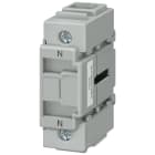 SIEMENS - SIE3LD92202B morsetto per conduttore di neutro/PE, passante, per fissaggio frontale, fino a 32 A, accessori