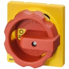 SIEMENS - SIE3LD92243B Comando rotativo, selettore di comando, colore rosso/giallo, per fissaggio frontale su quattro fori, per 25 A