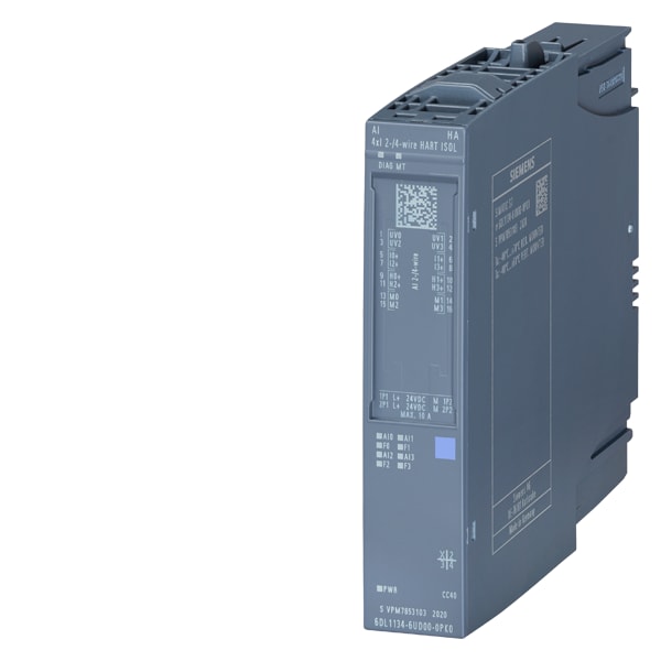 SIEMENS SIE6DL11346UD000PK0 ET 200SP HA, AI 4XI 2-/4-WIRE HART ISOL