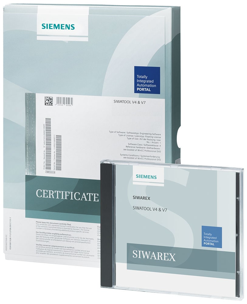 SIEMENS - SIE7MH49001AK01 Software SIWATOOL V4 e V7 per il service e la messa in servizio dei moduli di pesatura SIWAREX