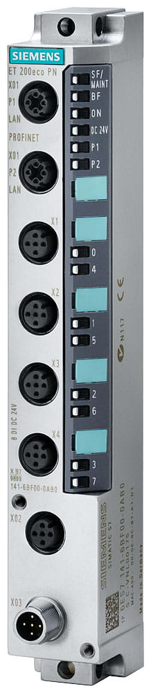 SIEMENS - SIE6ES71426BF500AB0 SIMATIC ET 200eco PN 8DQ DC 24 V/0,5 A 4 x M12