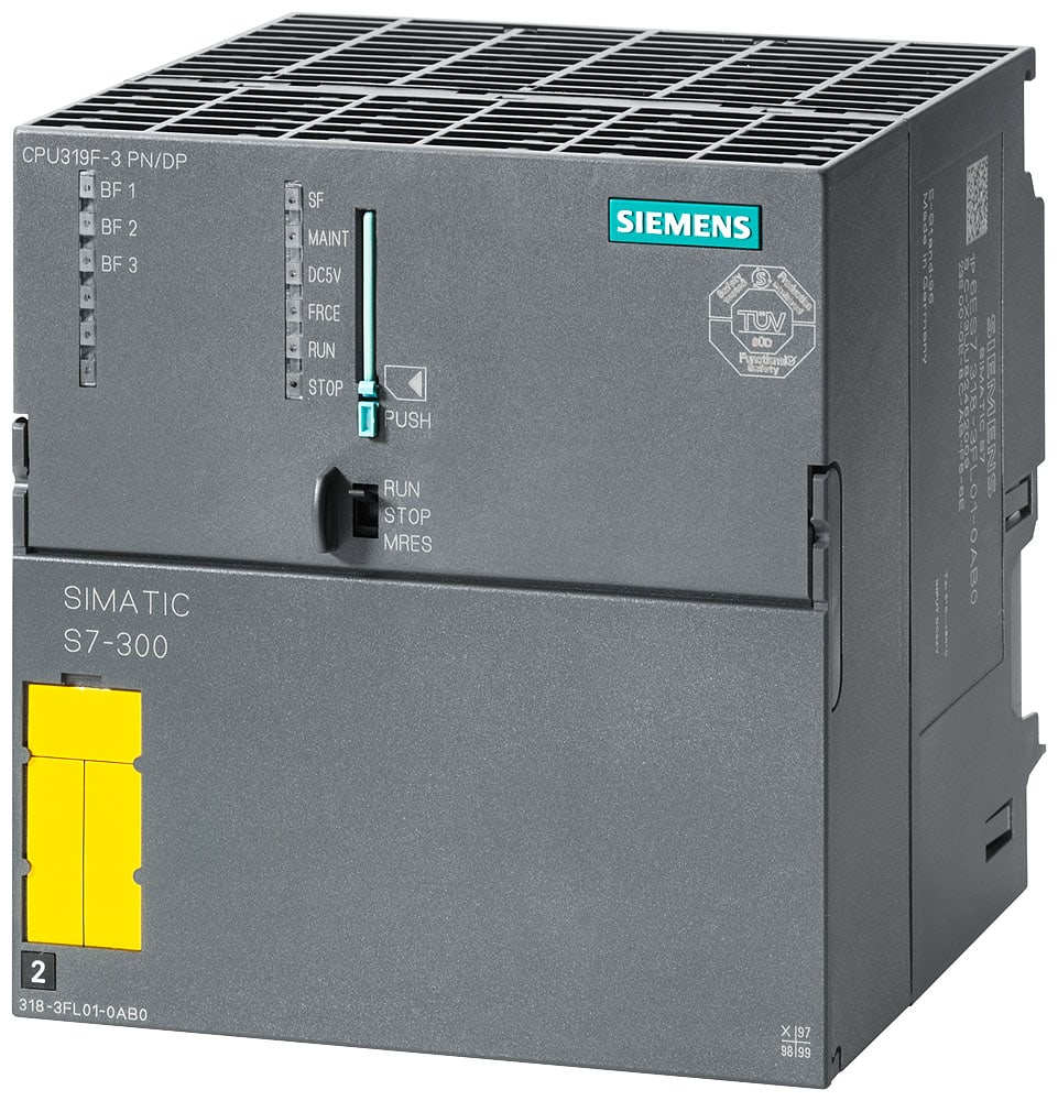 SIEMENS - SIE6ES73183FL010AB0 CPU319F-3 PN/DP, 25 MB