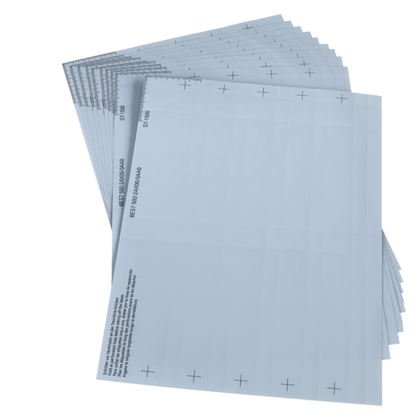 SIEMENS SIE6ES75922AX000AA0 LABELING SHEETS S7-1500, AL GREY