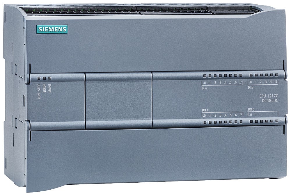 SIEMENS - SIE6ES72171AG400XB0 CPU 1217C, DC/DC/DC, 14DI/10DQ/2AI/2AQ
