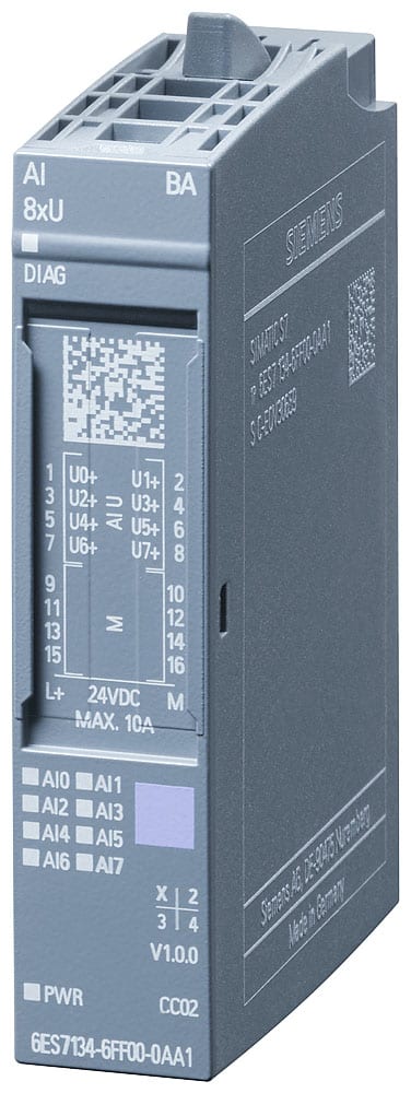 SIEMENS - SIE6ES71346FF000AA1 SIMATIC ET 200SP AI 8 x U BA UI 1
