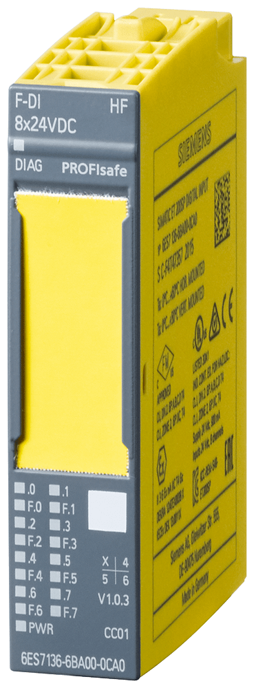 SIEMENS SIE6AG21366BA012CA0 SIPLUS ET 200SP F-DI 4/8X24VDC RAIL