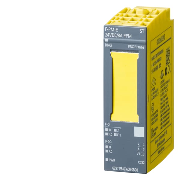 SIEMENS SIE6ES71366PA000BC0 ET 200SP, POWERMOD F-PM-E PPM, 24V DC