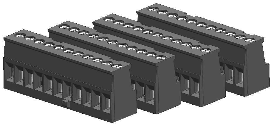 SIEMENS SIE6ES72921BL300XA0 CONNECTOR BLOCK, 11 TERMINAL, GOLD(4/PK)