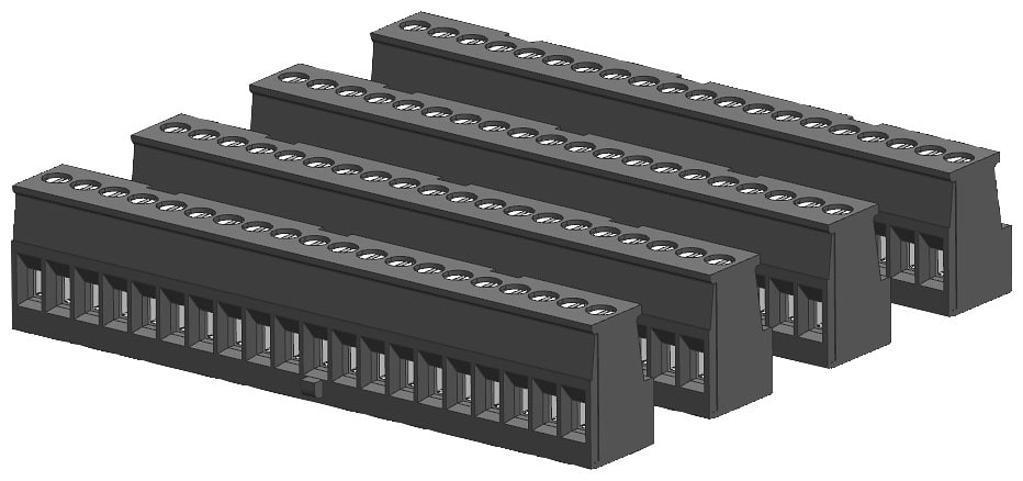 SIEMENS SIE6ES72922AV300XA0 CONNECTOR BLOCK, 20 POLES, TIN (4/PK)