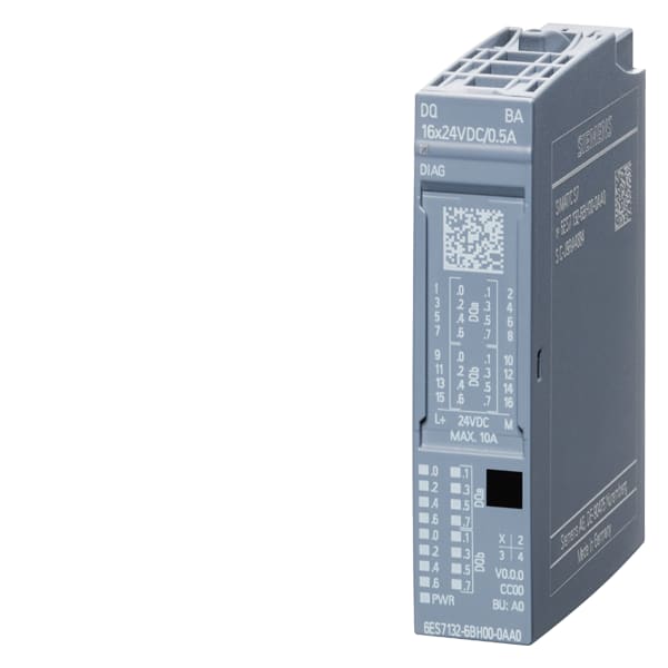SIEMENS SIE6ES71326BH000AA0 ET 200SP, DQ 16X24VDC/0,5A BA, VPE 1