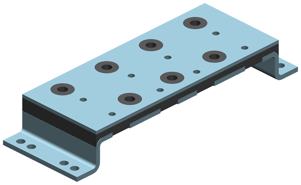 SIEMENS SIE6FB11040AT020AD0 SIDOOR ANTI VIBRATION MOUNT
