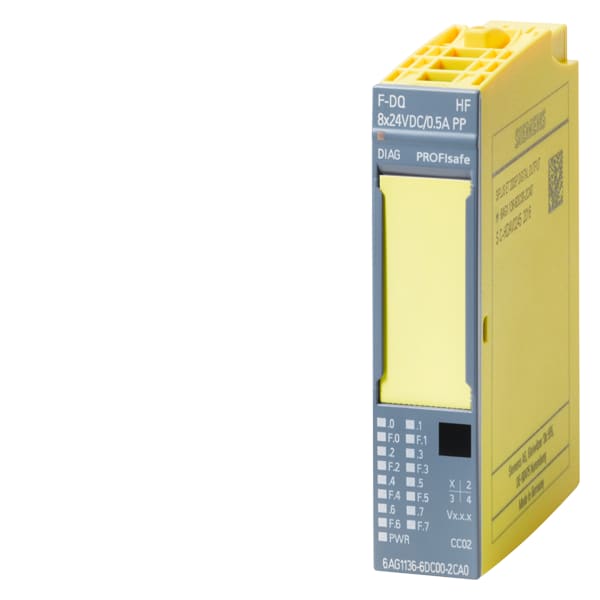 SIEMENS SIE6AG11366DC002CA0 SIPLUS ET 200SP F-DQ 8X24VDC/0.5A PP HF