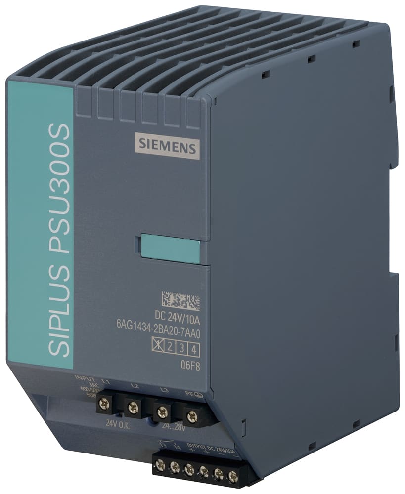 SIEMENS - SIE6AG14342BA207AA0 SIPLUS PS PSU300S 10A basato su 6EP1434-2BA20 con Conformal Coating, -40 … +70 °C, avvio a -25 °C, alimentatore stabilizzato ingresso: 3 AC 400 ......