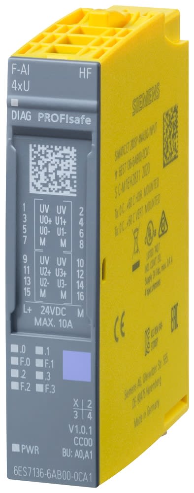 SIEMENS - SIE6ES71366AB000CA1 SIMATIC ET 200SP F-AI 4XU 0..10V HF