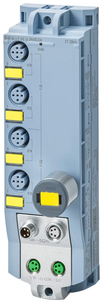 SIEMENS - SIE6ES71465FF000BA0 SIMATIC ET 200AL F-DI 4+F-DQ 2x24VDC/2A, 4xM12 4 x M12