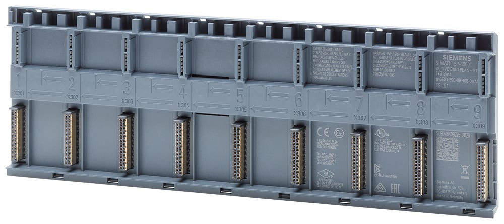 SIEMENS SIE6ES75900BH000AA0 SIMATIC S7-1500 ACT. BACKPLANE / 8 SLOT