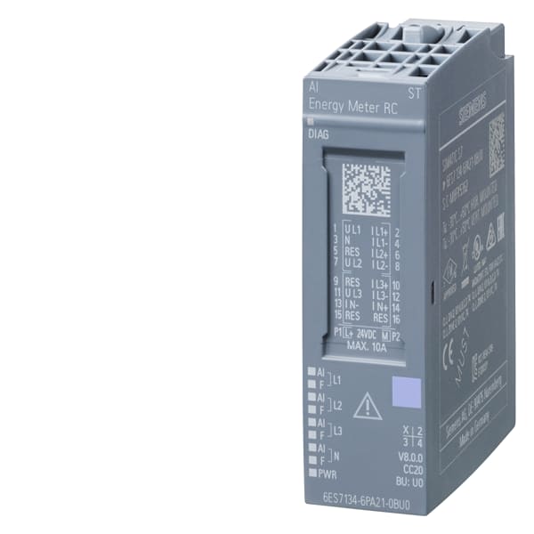 SIEMENS SIE6ES71346PA210BU0 ET 200SP AI ENERGY METER RC ST