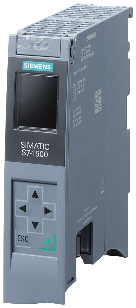 SIEMENS - SIE6ES75111TL030AB0 CPU 1511T-1PN, 450KB PROG., 1.5MB DATA