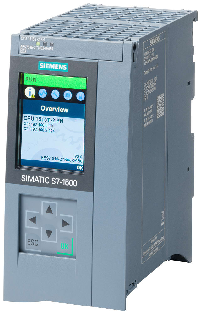 SIEMENS SIE6ES75152TN030AB0 CPU 1515T-2 PN, 1.5MB PROGR, 4.5MB DATA