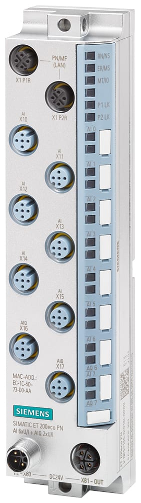 SIEMENS - SIE6ES71466HF000BB0 ET 200ECO PN, AI 6XU/I +AIQ 2XU/I, M12-L