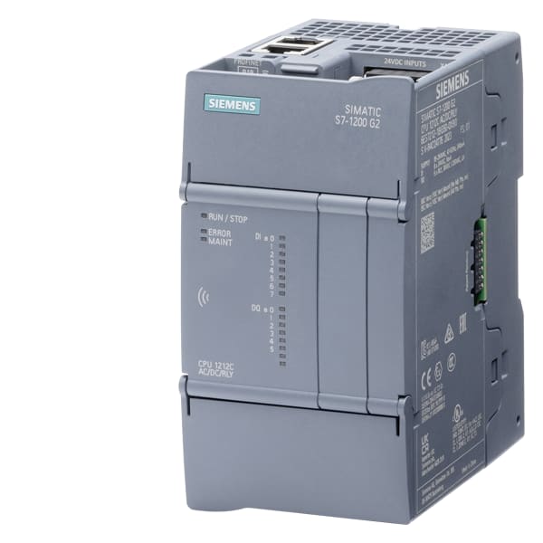 SIEMENS SIE6ES72121BG500XB0 CPU 1212C, AC/DC/RLY, 8DI/6DO