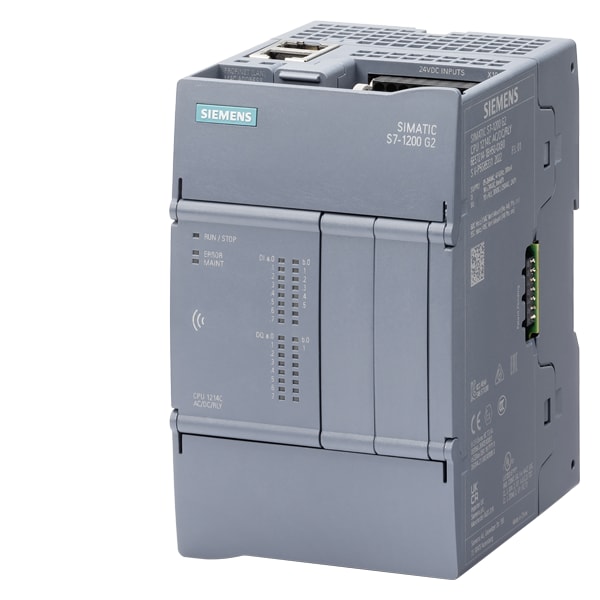 SIEMENS SIE6ES72141BH500XB0 CPU 1214C, AC/DC/RLY, 14DI/10DO