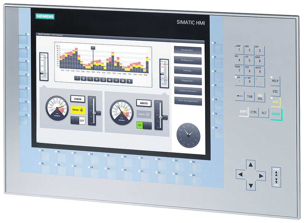 SIEMENS - SIE6AV21241MC010AX0 SIMATIC HMI KP1200 COMFORT