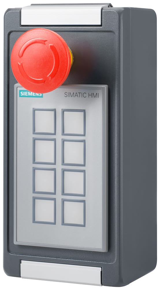 SIEMENS - SIE6AV68812AM122AA0 SIMATIC HMI Elemento di fissaggio IP65, con 2x fori da 22,5, adatto per KP8(F)