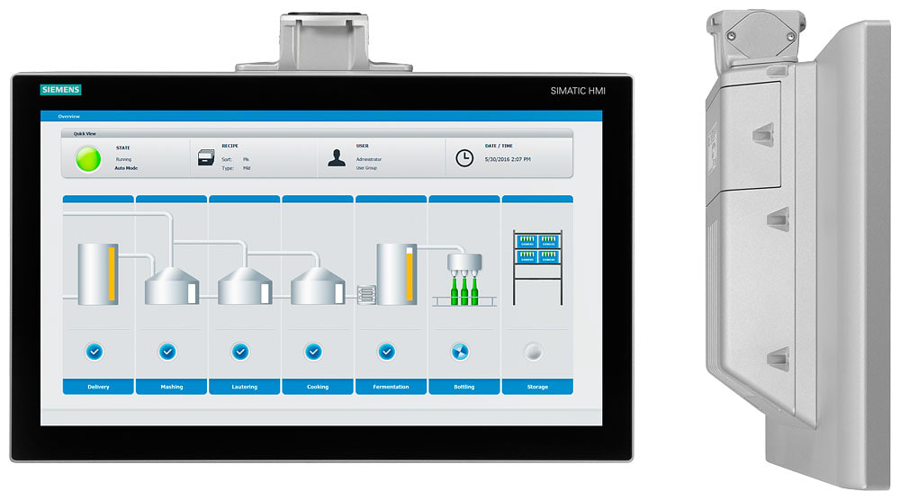 SIEMENS - SIE6AV21240MC240AX0 SIMATIC HMI TP1200 Comfort PRO Predisposizione per braccio di sostegno senza elementi di ampliamento