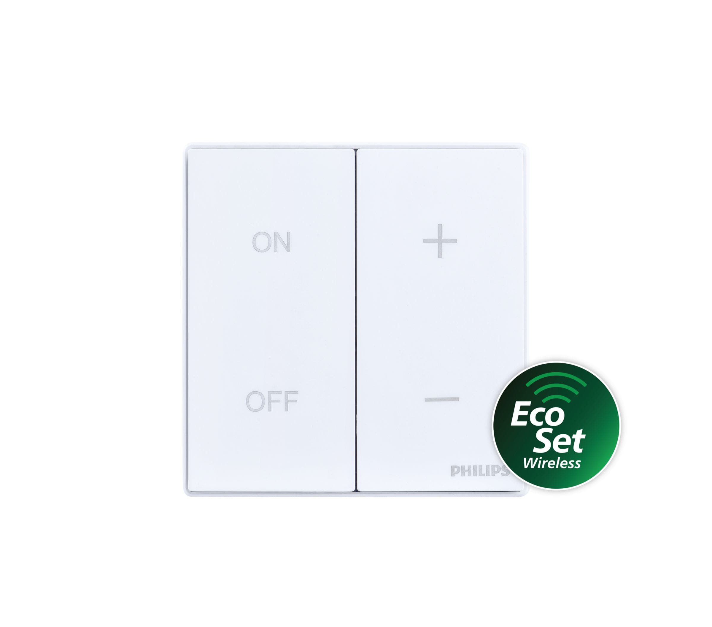 SIGNIFY ITALY SPA PHA73290299 Ledinaire wall switch EcoSet, wireless, battery powered