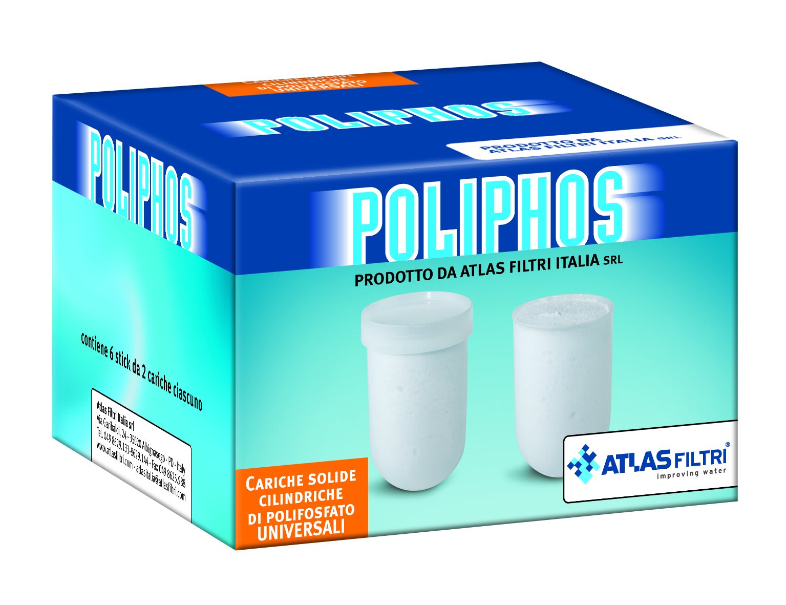 ATLAS FILTRI ITALIA - AT1RE5000057 POLIFOSFATO SOLIDO CONFEZIONE DA 12 RICA