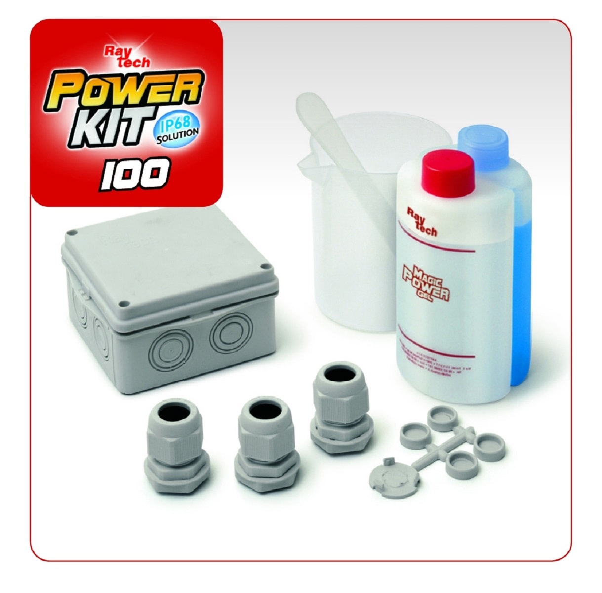 RAYTECH SRL RYTPOWER-100 POWER KIT 100 CASSETTA IP68 GEL