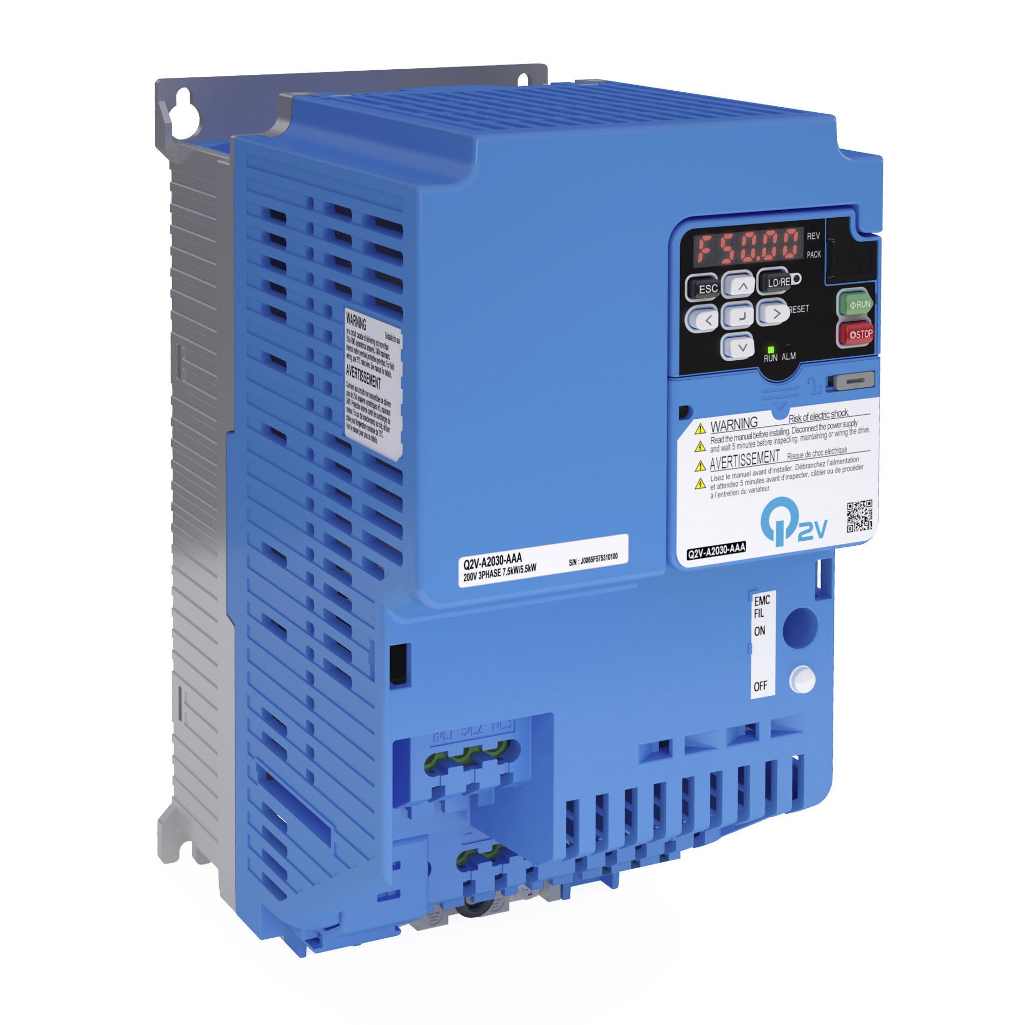 OMRON OMRQ2VA4044BAA INVERTER, 400 V, ND: 44,0 A / 22,0 KW, H
