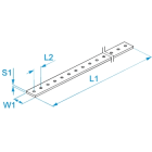 BM SPA - BMMQB2541620 BARRA RAME FILETTATA 25X4X1000 M6 P20