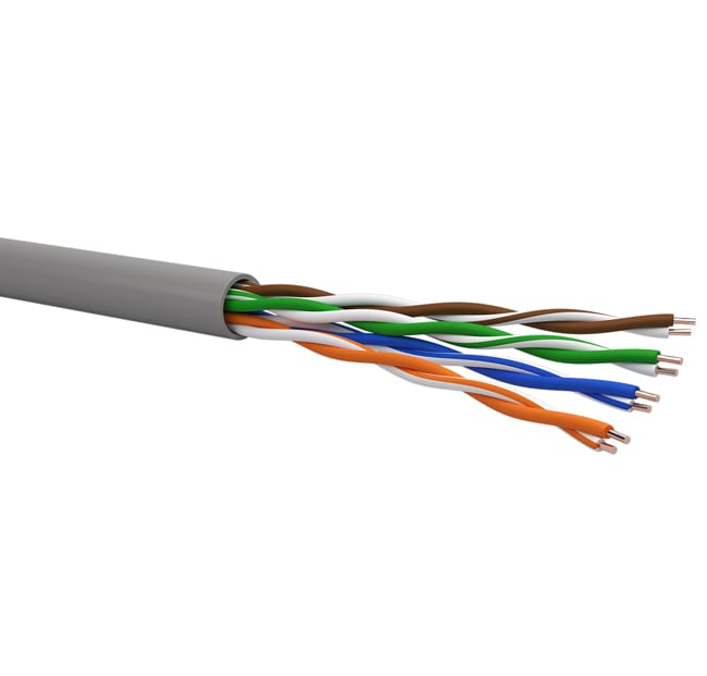 QUBIX SPA QBX0502091GRSC0305 CAVO CPR6707 C5E U/UTP AWG24 LSZH ECA