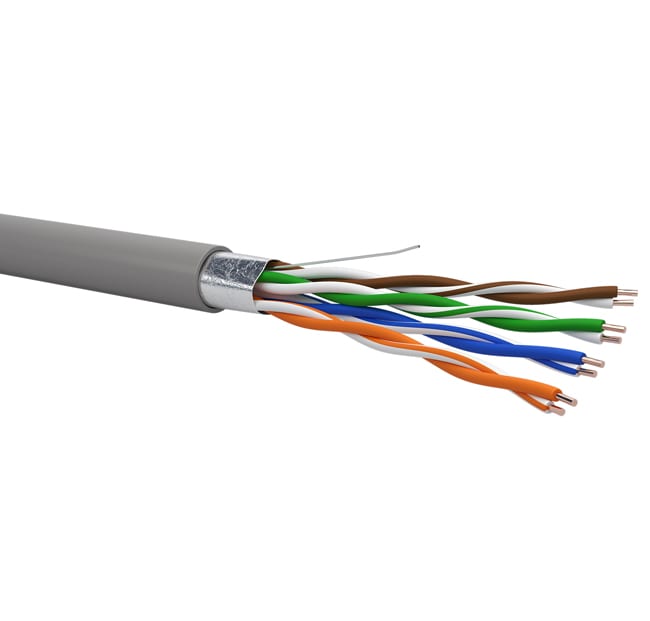 QUBIX SPA QBX0502098GRBB1000 CAVO CPR6727 C5E F/UTP AWG24 LSZH ECA